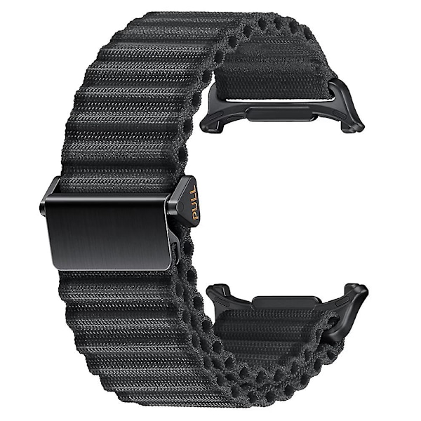 Nylonrem til Samsung Galaxy Watch Ultra 47mm - Udskiftningsrem Black