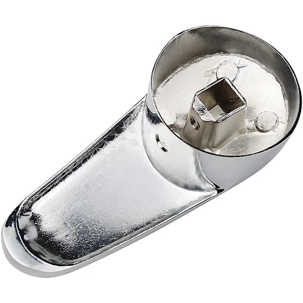 Vannkranhåndtak i sinklegering, 40 mm kranhåndtakutskifting, enkelt håndtak med varm og kald farget knapp