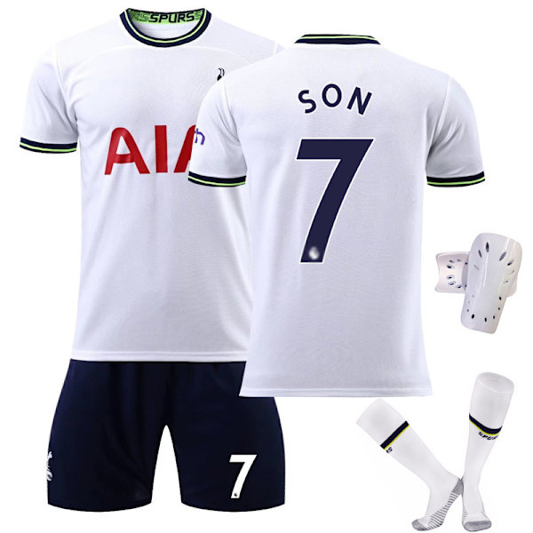 22-23 Tottenham Hotspur kotipaita nro 10 Kane nro 7 Son Heung-min peliasu jalkapalloasu ilmainen painatusnumero tavarat New Size 7 Socks & Gear #L