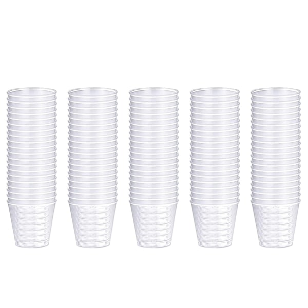 100 stk. Gjenbrukbare Plast Shotglass 30ml Shot Kopper for Fest Klart Shotglass Sterke Holdbare Kopper for Banketter Fest