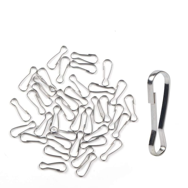100 stk fjærkroker Snap Clip Hooks Små fjærklips