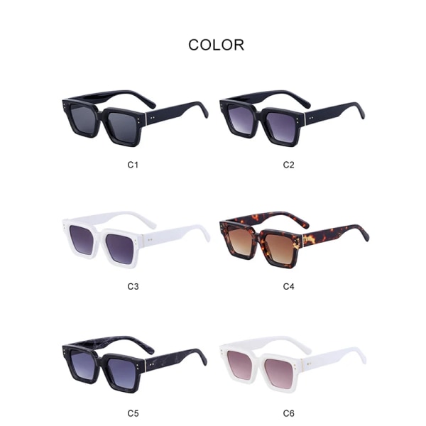 2024 Fashion Square PC Frame Solbriller  Herre Square Frame PC  luksus Shades solbriller UV 400 Herre Udendørs Solbriller C3 Square