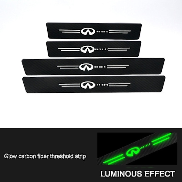 Auto dörrtröskelskydd anti-scratch dörrtröskelskydd för fordonstillbehör_llk13 Infiniti 4pcs