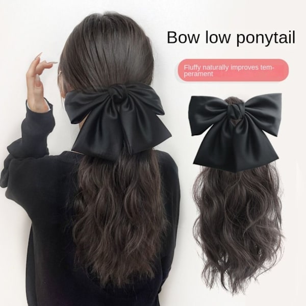 Svart hårförlängning Ponytail BRUN GRIPSTIL GRIPSTIL brun brown grip style-grip style