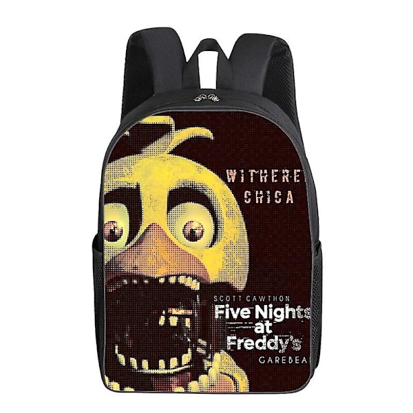 Five Night At Freddy Skolryggsäck 3d Print Fnaf Skolväska Cartoon Fashion Ryggsäckar Laptopväskor Studentväska Skolväska Present 2 2 40x28x16cm