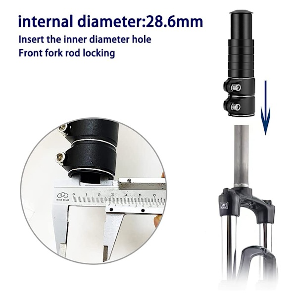 Cykelstyre Förlängningsadapter Cykelstyre Riser Adapter