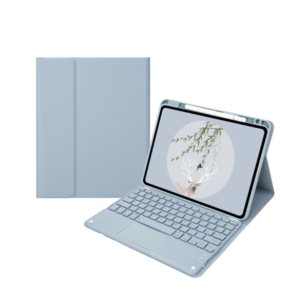 iPad Pro 11/Air 4/10.9/10.2/10.5 Bluetooth-tangentbordfodral dimblå mist blue 2021 ipad pro 11