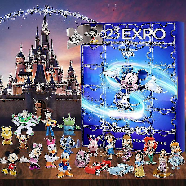 2023 Ny Jul Adventskalender Leke Disney Mickey Minnie Blind Box Juguetes Advents Overraskelsesleker for Barn Gaver Style 2