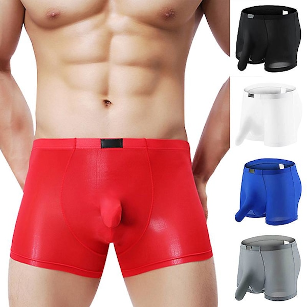 Herreunderbukser Boxer Shorts Bløde Åndbare Underbukser Boxer Elefant Næse Briefs Ensfarvet L