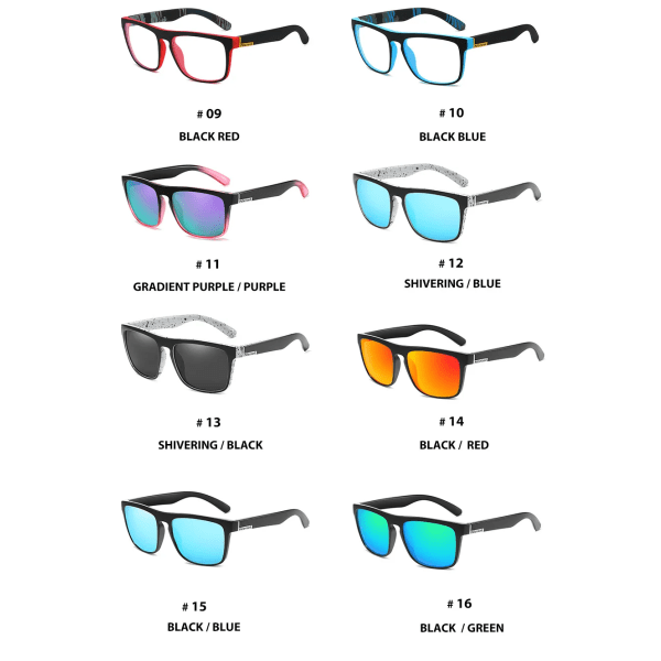Høj kvalitet luksus tilpasset logo mode firkantede solbriller sports designer polariserede herresolbriller 2024 C15 mens sunglasses
