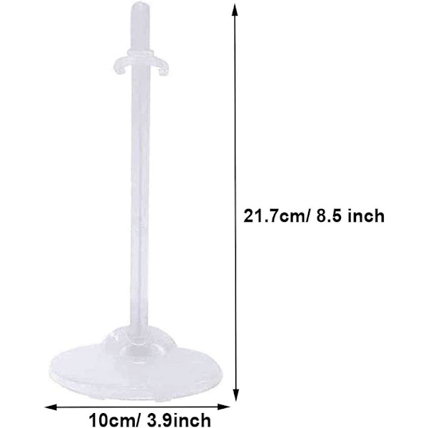 Mini Dukke Stativ Barbie Dukke Stativ Klar Dokk Stativ Holder Dokk Stativ Holder for Barbie Dukker, Vis Dukke Klær Actio