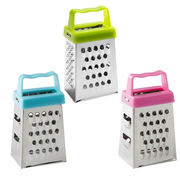 Mini box grater, 4-sided grater in stainless steel for the kitchen