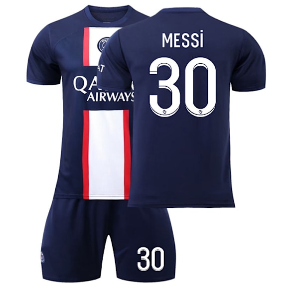 22-23 Paris hemmatröja nr 30 nr 7 Mbappe nr 10 Neymar fotbollströja herr 2223 Paris Home Stadium No. 30 #M