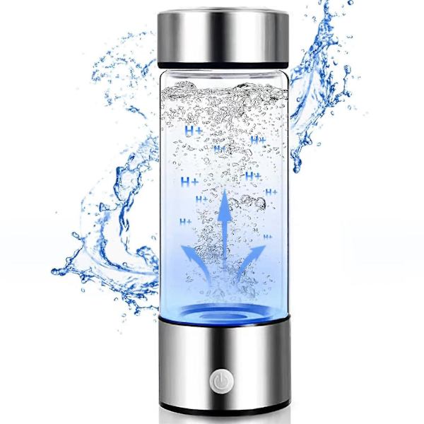 Hydrogen vandflaske, Hydrogen vand, Hydrogen vandgenerator, Hydrogen vandmaskine til hjemmet og rejser silver