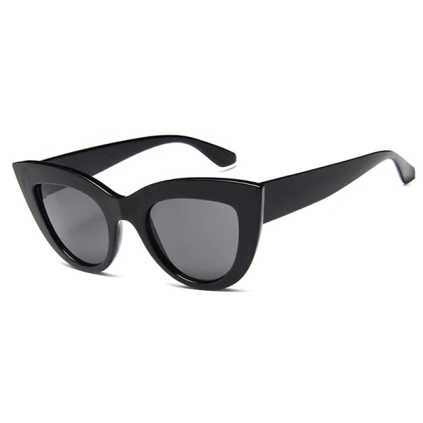 Kvinnor Vintage Lyx Märke Designer Svarta Glasögon Solglasögon Kvinnlig UV400 Glasögon Skärmar Cat Eye Mode Solglasögon C2 fashion sunglasses