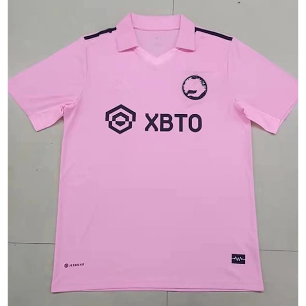 2023 2024 Inter Miami fodboldtrøje 23 24 MESSI 10# Pink Black Jersey uniformer beckham hjemme ude børn Kit Mens fodboldtrøjer ude/fans version away/fans version 2 XL