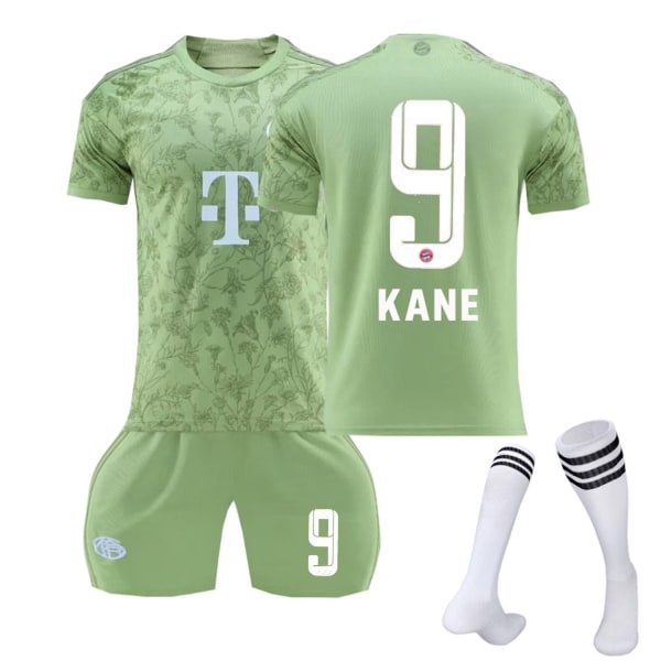 Ny 2324 Bayern München Borte Fotballdrakt Barn Nr. 9 Kane-WELLNGS 20