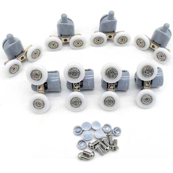 8-pack dubbla duschdörrrullar 23 mm diameter badrum reservdelar