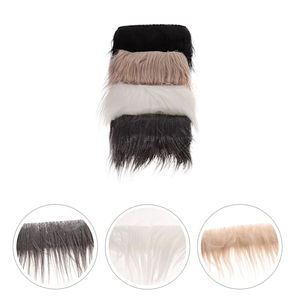 pcs Heminredning Fuzzy Craft Fur Shaggy Fabric Rolls Plyschband Festtillbehör