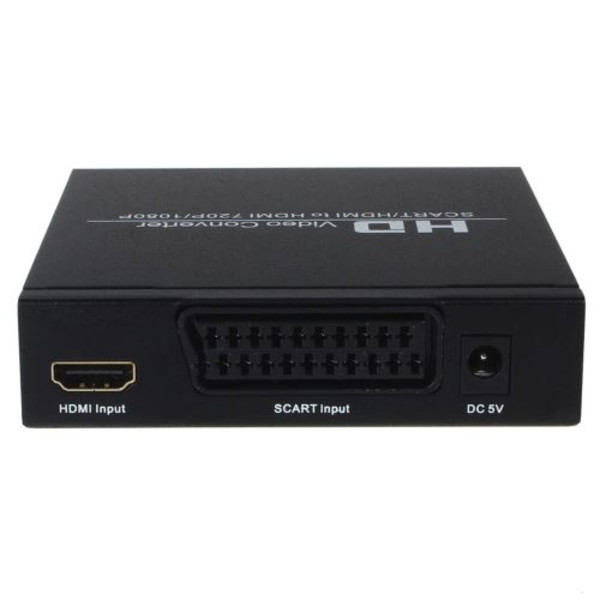 SCART / HDMI til HDMI 720P 1080P HD Videokonverter Monitor