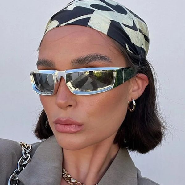 2024 designer solbriller trend kvinder tilpasset logo nuancer berømte mærker high fashion solbriller nyeste 2024 solbriller silver gun frame Fashion Style