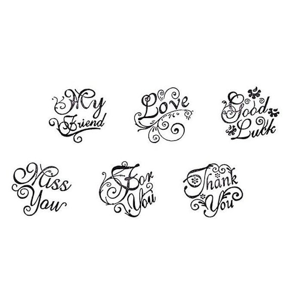 DIY Tre Stempel for Voskforsegling, Bokmerke, Alfabetet, Messing Stempel