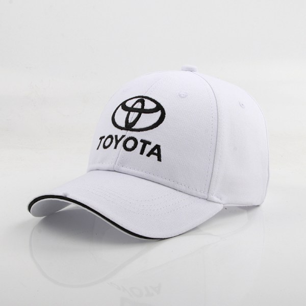 Toyota-logolla brodeerattu lippis Vit