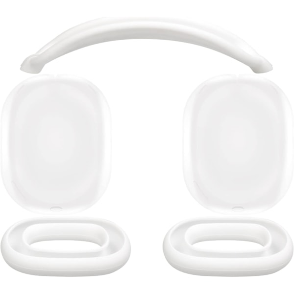 Skyddande set för AirPods Max, fodral + TPU-fodral + silikonskydd, svettsäkert tillbehör, lätt att tvätta, reptåligt