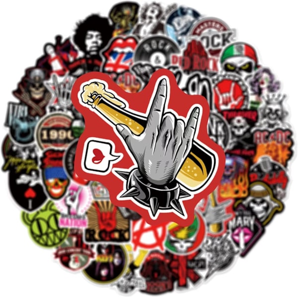 Bänditarrat | 100 kpl | Trendikkäät rock & roll -musiikkitarrat aikuisille Roll-100