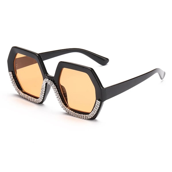 Vintage hexagon PC ramme diamant herre kvinder skygge briller solbriller C4 fashion sunglasses