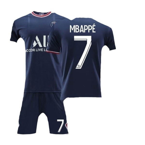 21-22 Paris hemmatröja klassisk nr 30 stjärna nr 10 Neymar nr 7 Mbappe fotbollströja Paris home 30,advertising and socks L#