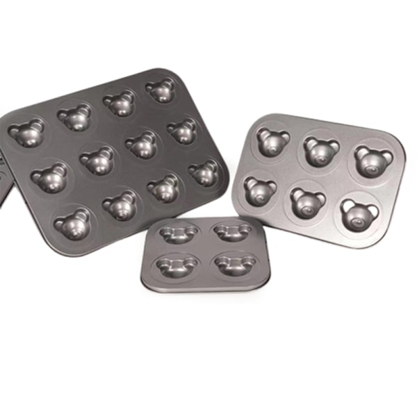 Bjørnebageform Non-stick Kulstofstål DIY e Slikkage M A 6 Hole