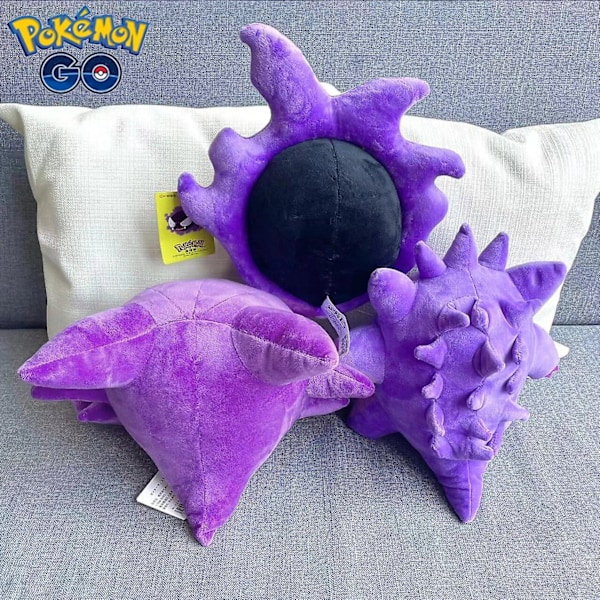 25-30cm Kawaii Ghost Gastly Haunter Gengar Plysj Leke Fylt Anime Dekor Myk Dukke Tegneserie Sofa Pude Søt Gave Til Barn 25-30cm 25-30cm Gastly