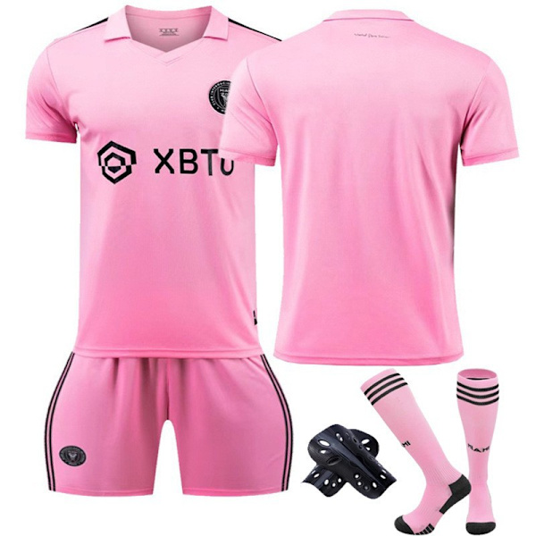 23-24 Miami hjemmebanetrøje nummer 10 Major League Soccer uniform sæt børne- og voksen trøje Miami home number 10 Children 20