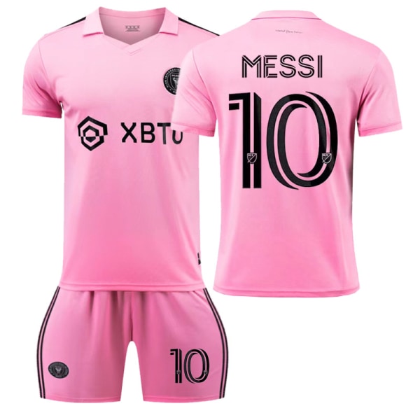23-24 Miami hjemmebanetrøje nummer 10 Major League Soccer uniform sæt børne- og voksen trøje 23-24 Miami home court no number XL