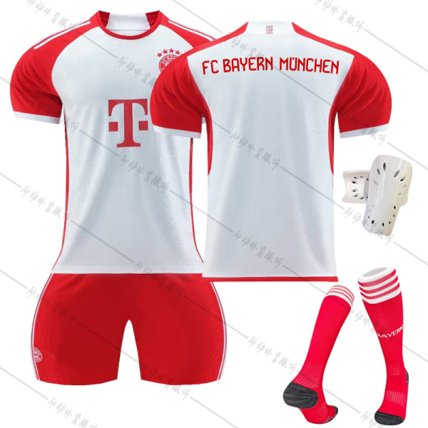 23-24 Bayern home red and white football uniform No. 9 Kane No. 10 Sane 25 Muller 42 Musiala jersey