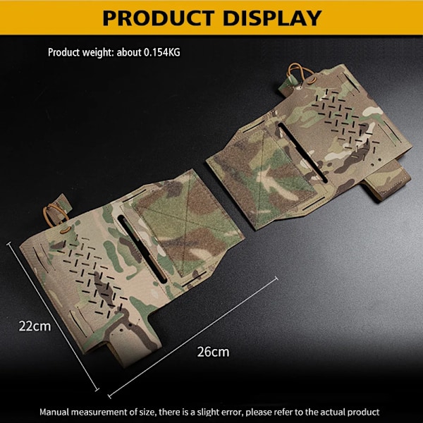 2 stk./sæt Militær Vest MK2 Expander Wing Airsoft Taktisk Vest Radioholder Magasinpose Front Bryst Rig Tilbehør VE-74-ACC-17 BCP