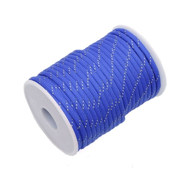 Reflekterende 550 Paracord Reb Parachute Snor BLÅ blue