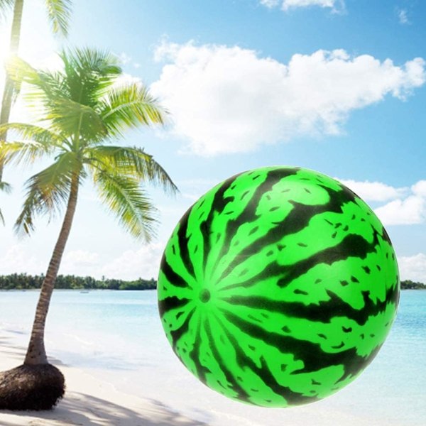 Strandboll Uppblåsbar Poolboll Kul Vatten Flytande Boll Simulering Grön Vattenmelon Uppblåsbar Strandboll