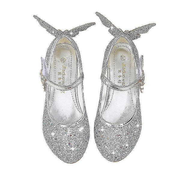 Princess Festskor, Kristallklackar för Barn silver 38 silver