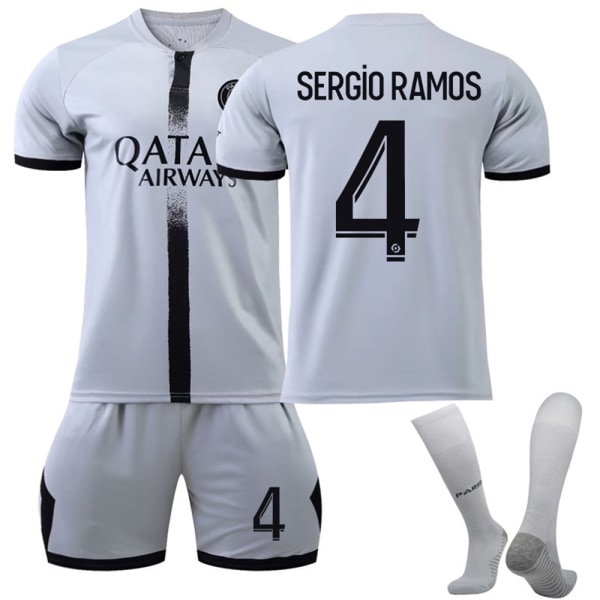 Paris Hemma Fotbollströja T-shirt Nr.30 Messi Jersey Suit #30 #4 #4 12-13Y