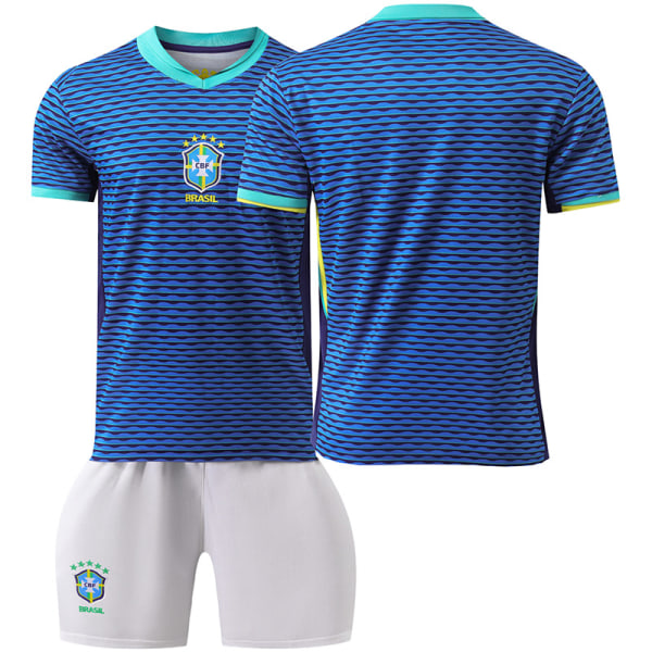 24-25 Brazil jersey No. 10 Neymar 20 Vinicius 9 Charlesson children's boy away football uniform suit