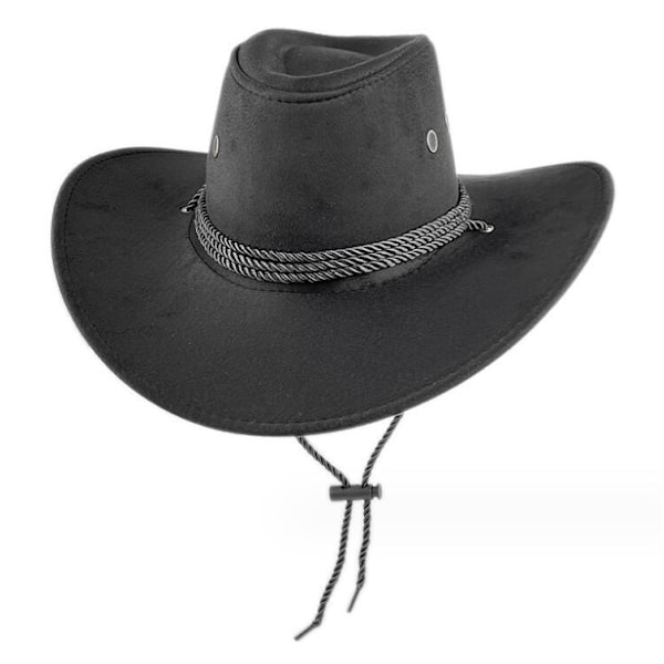 Vintage Cowboy Hat for Men and Women Black