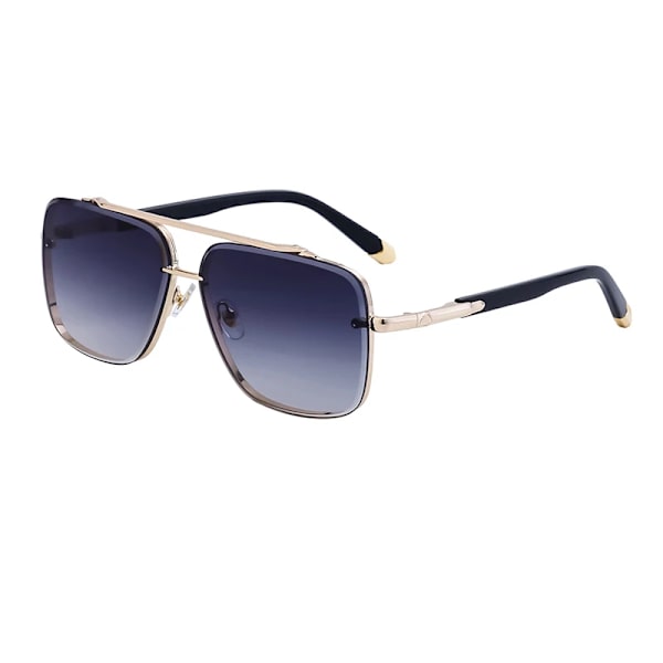 Partagas 2024 Fashion Trendy Luksus Designer Custom Logo Metal Dobbelt Bro UV400 Shades Solbriller Solbriller til Mænd C2 Gold Double Gray