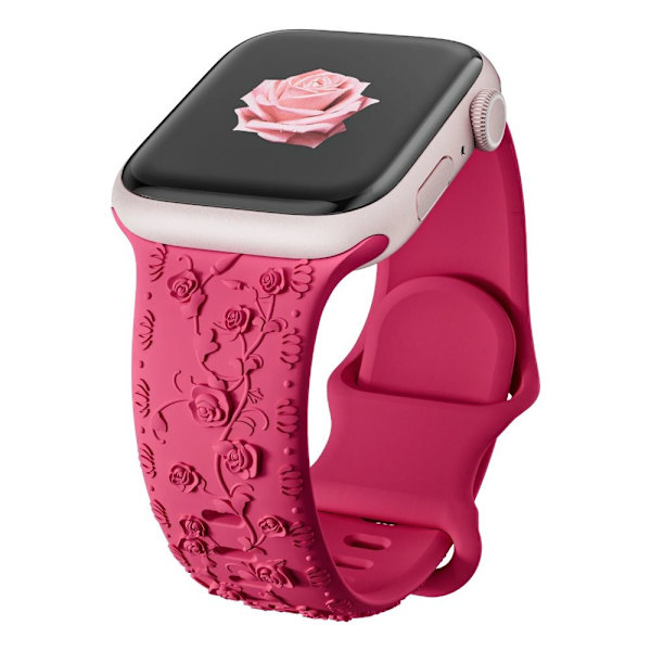 Til Apple Watch-rem, silikonearmbånd, ROSERØD 38/40/41MM ROSERØD rose red 38/40/41mm rose red 38/40/41mm