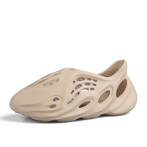 Nya strandfoam löparsandaler unisex Beige Beige 36