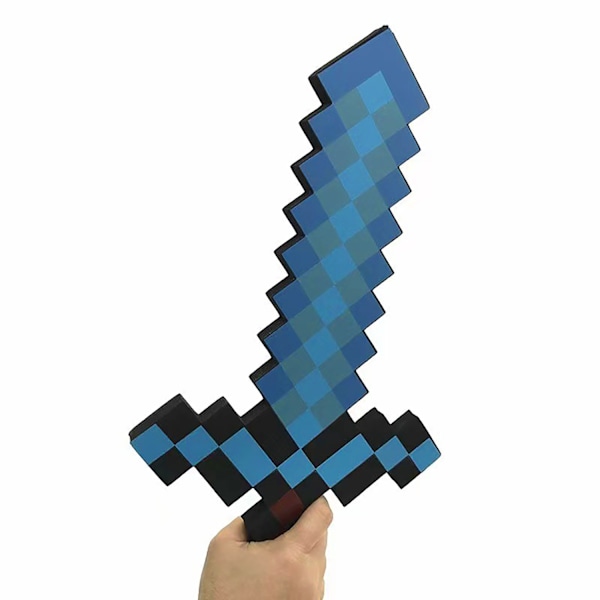 Täydellinen minecraft timanttimiekka animaatio rekvisiitta miekka lelu malli 1PCS - Täydellinen Blue