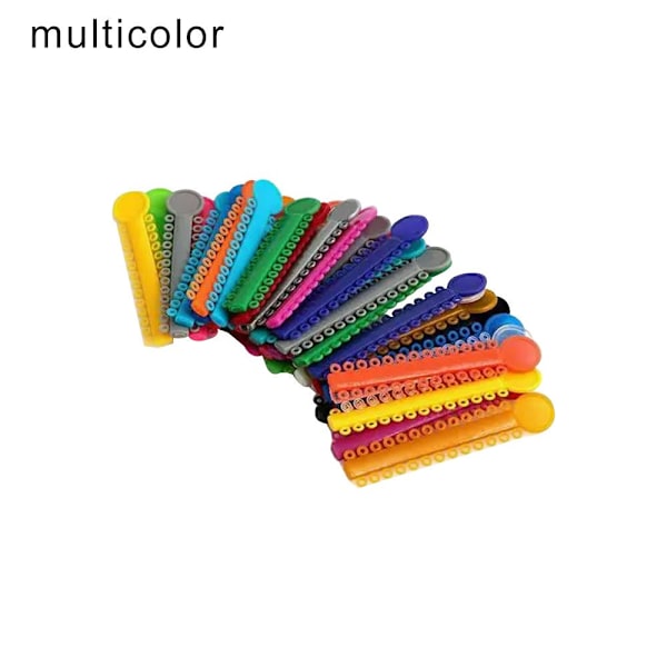 Ortodontiset ligatuurikumit MONIVÄRIT multicolor