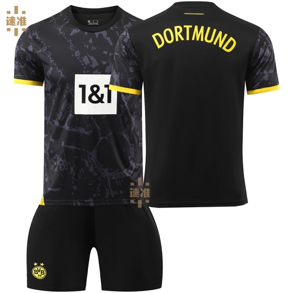 23-24 Dortmund udebane nr. 11 Reus fodbolduniform 9 Allais 22 Bellingham børnejersy sportsdragt Away game blank version 18 yards