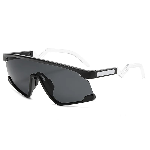 Moderne, nye design trendy rammeløse solbriller med ét stykke linse personlighed sport mænd kvinder udendørs cykling solbriller 2024 C1 Fashion sunglasses